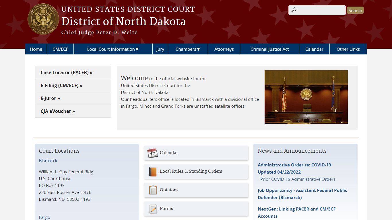 District of North Dakota | United States District Court